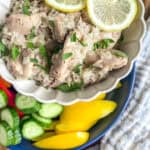 Instant Pot Greek Chicken & Rice side angle
