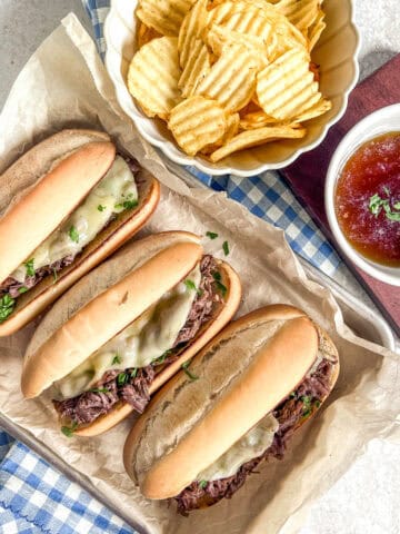 Slow Cooker Pot roast on buns