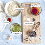 Ingredients for Almond Flour Chocolate Chip Cookies
