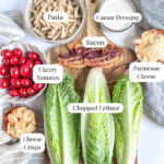 Ingredients for Caesar Pasta Salad