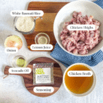 Ingredients for Instant Pot Greek Chicken & Rice