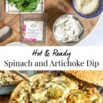 Dip Ingredients and dip baked in in a bread bowl