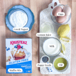 Ingredients for Poppy Seed Muffins