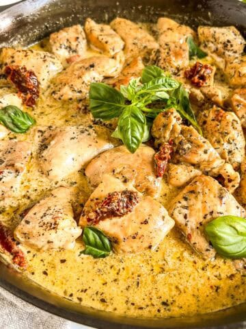 Easy Marry Me Chicken Recipe cooked close up