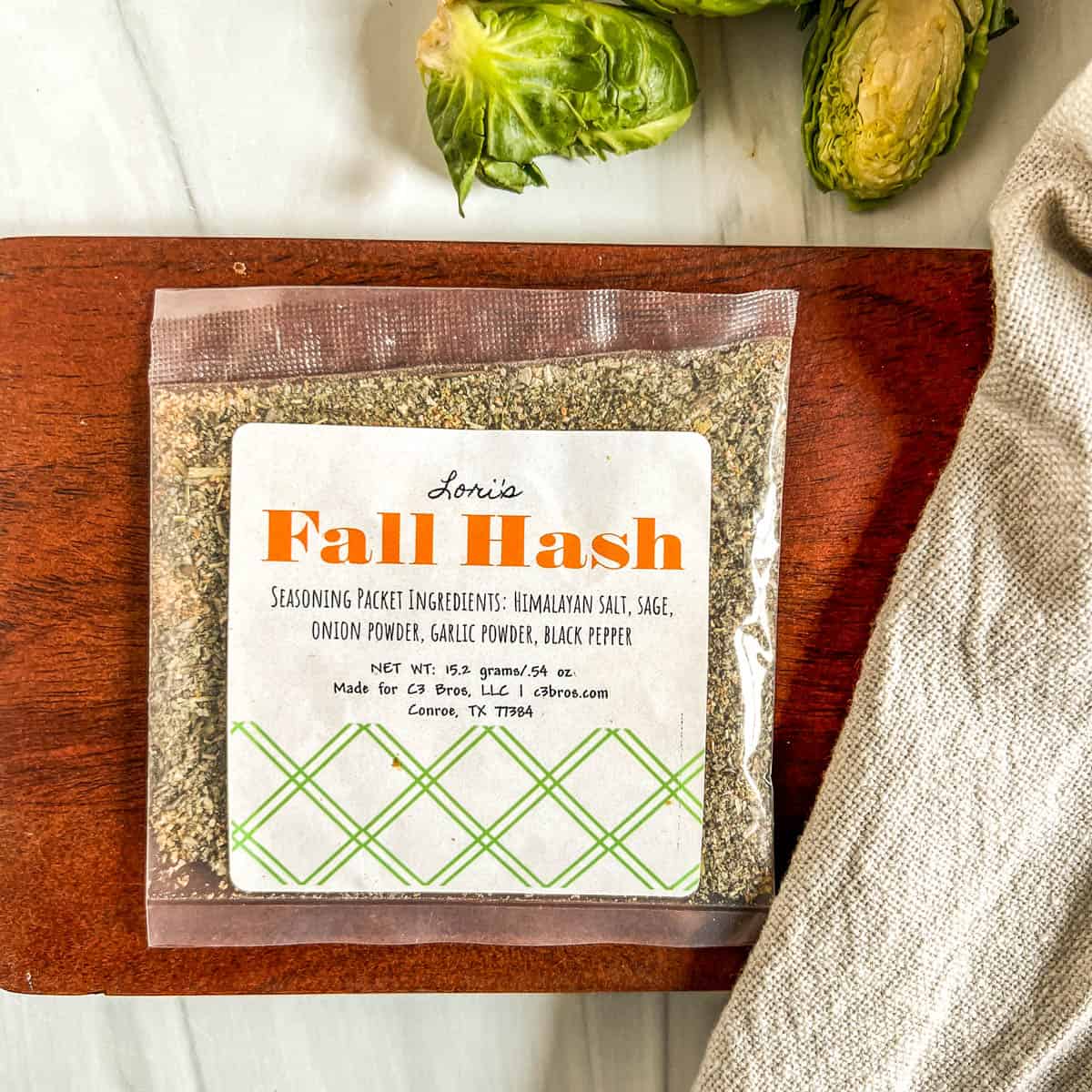 fall hash seasoning packet