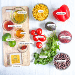 black bean and corn salsa ingredients
