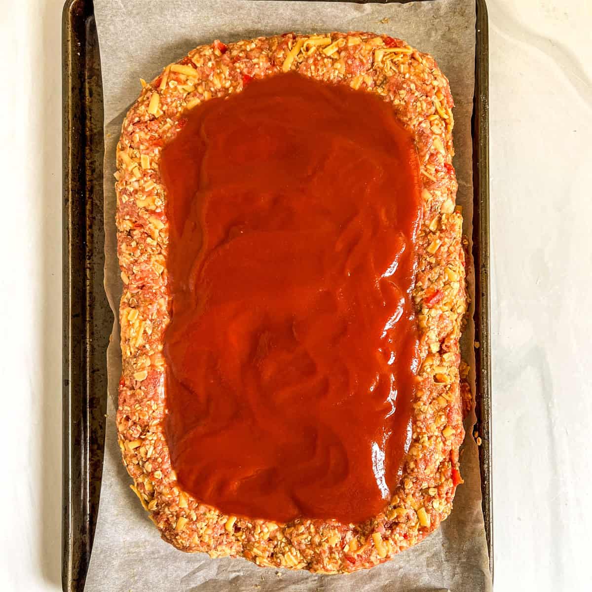 best meatloaf recipe raw on baking pan