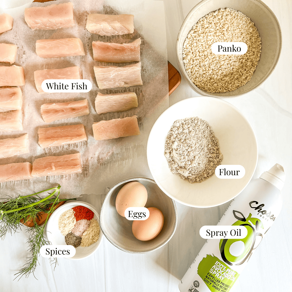 Fish Stick ingredients labeled