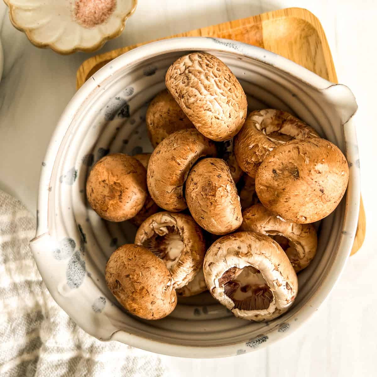mushrooms in a bowl