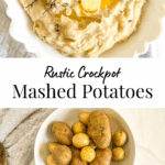 Mashed Potatoes in a bowl and ingredients in separate bowls