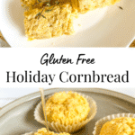 baked cornbread and cornbread muffiins