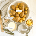 Ingredients for Crockpot Mashed Potatoes