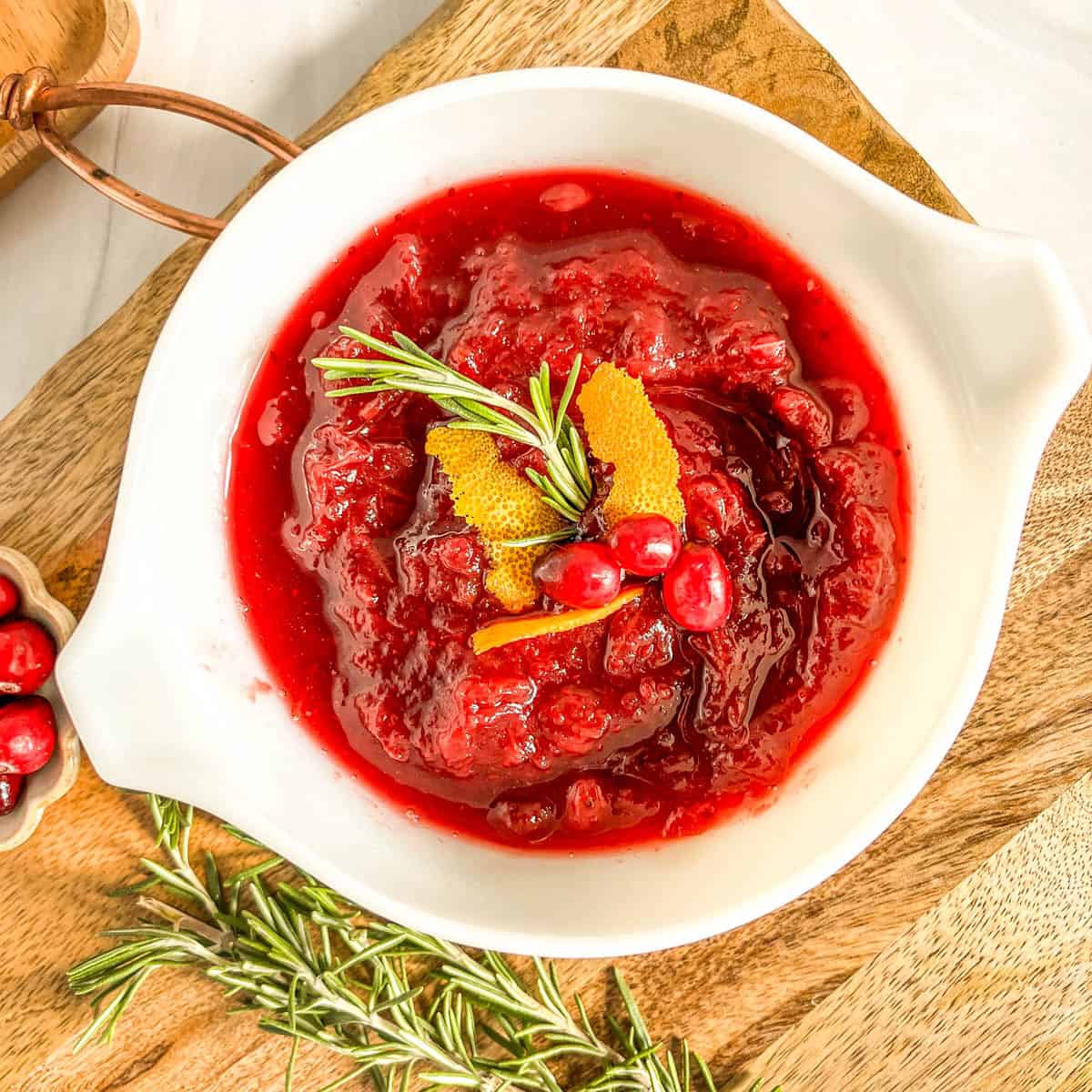 cranberry sauce with orange juice
