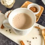 hot chocolate in a coffee cup