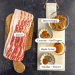 ingredients for sweet bacon