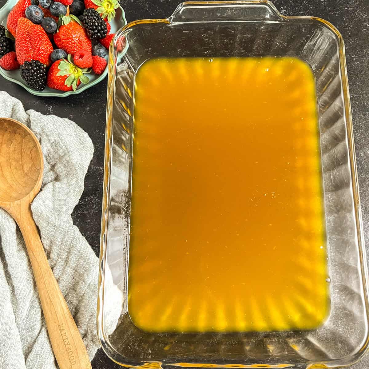 maple butter in a large baking dish
