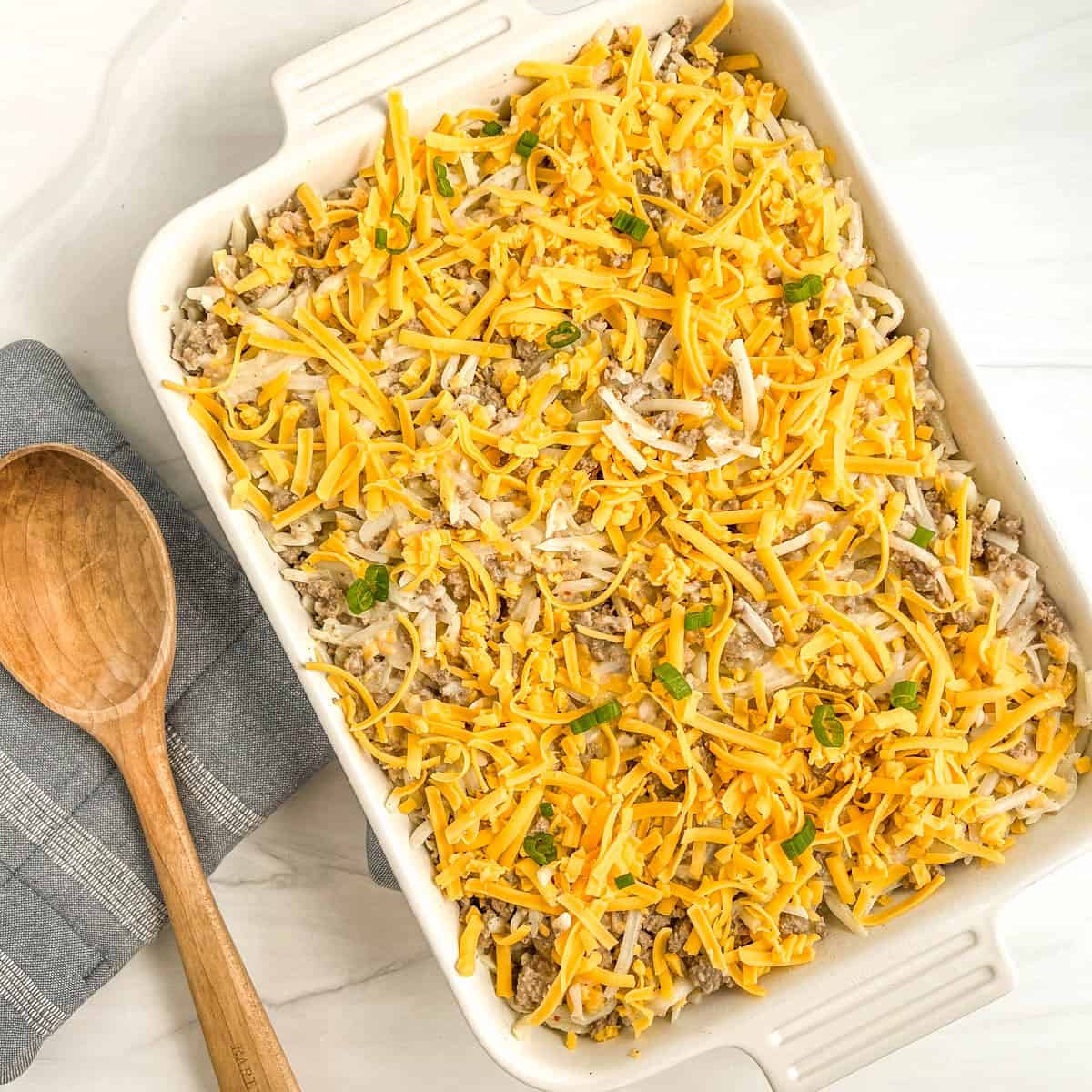 uncooked potato casserole