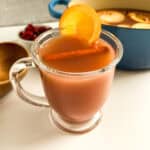 wassail in a coffee cup