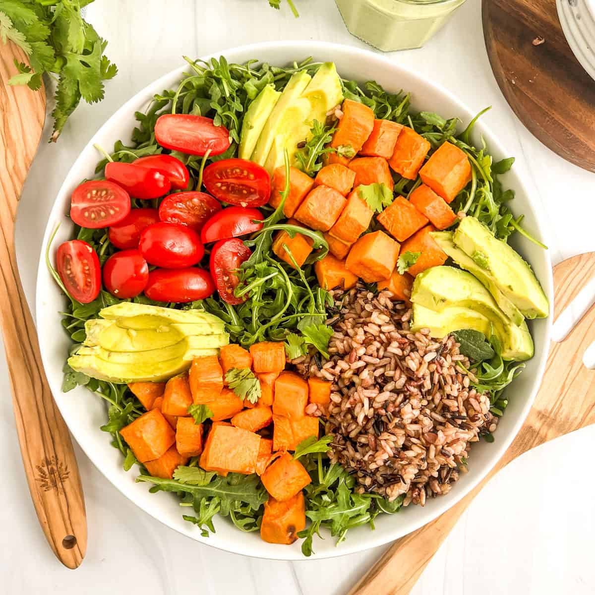 sweet potato and wild rice salad